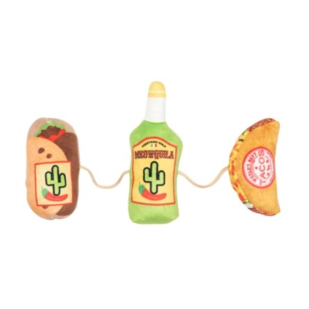 Fuzzyard 3 Fiesta Aan Touw Met Catnip Pluche