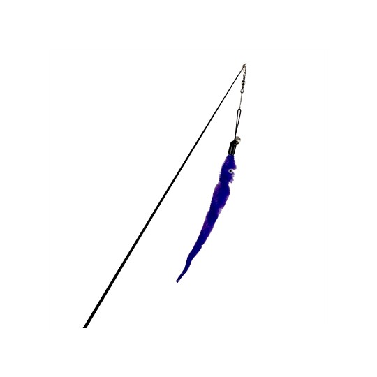 Easypets Uitschuifbare Kattenhengel Worm Paars