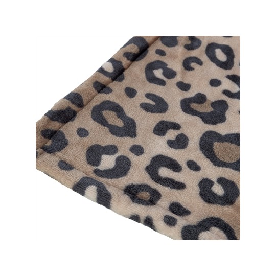 Trixie Hondendeken Leo Soft Pluche Bruin / Panterprint