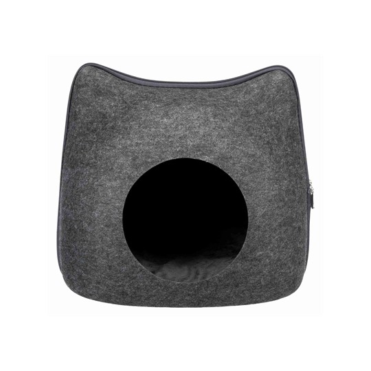 Trixie Relax Iglo Kat Vilt Grijs
