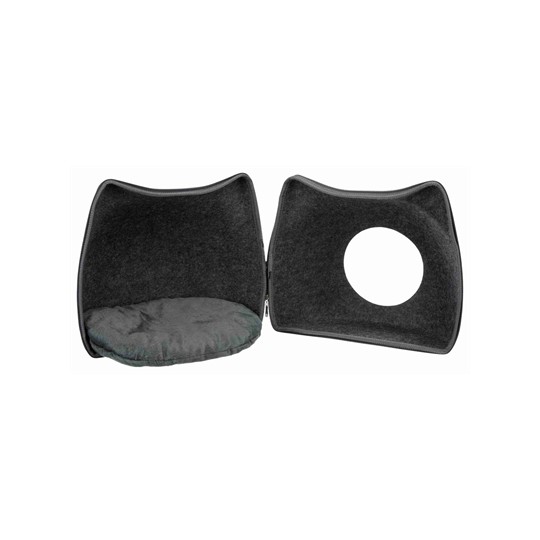 Trixie Relax Iglo Kat Vilt Grijs