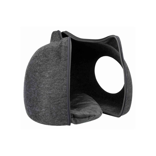 Trixie Relax Iglo Kat Vilt Grijs