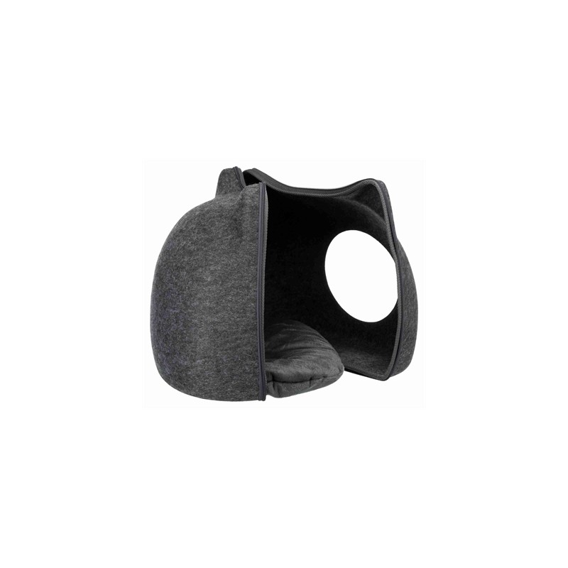 Trixie Relax Iglo Kat Vilt Grijs