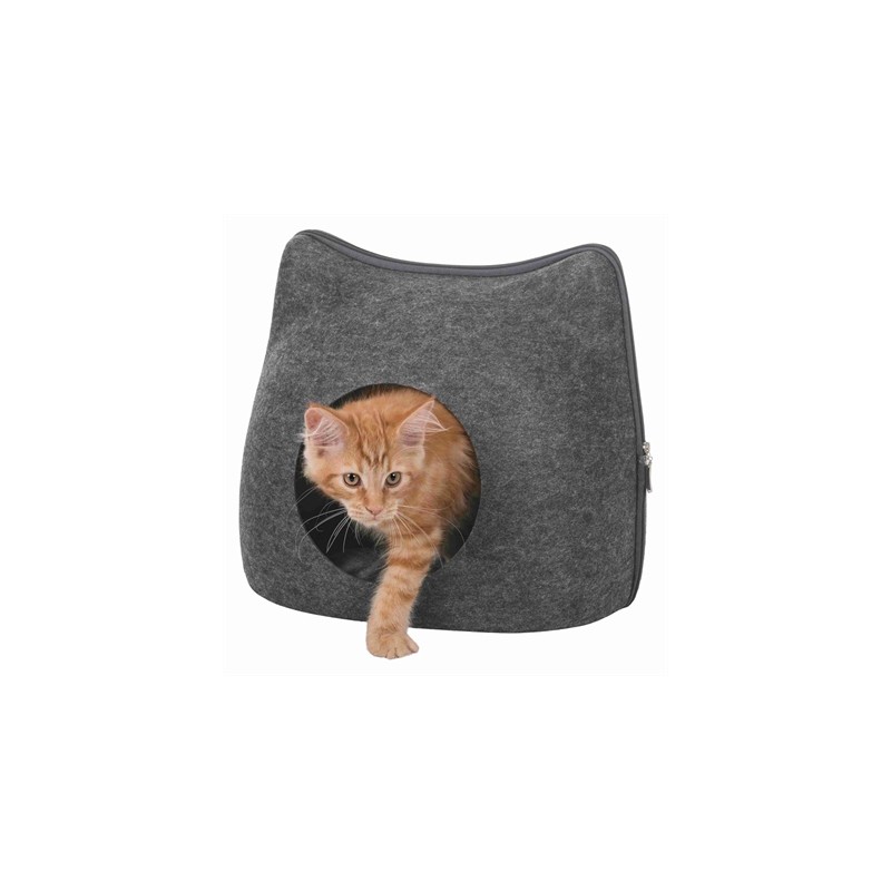 Trixie Relax Iglo Kat Vilt Grijs