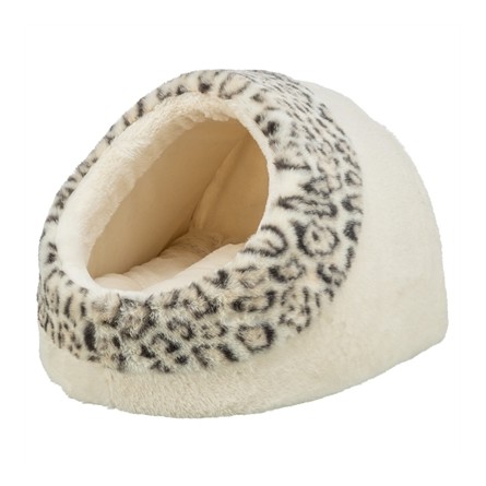 Trixie Kattenmand Iglo Leo  Soft Pluche Creme / Panterprint