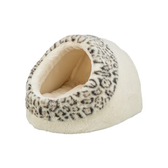 Trixie Kattenmand Iglo Leo  Soft Pluche Creme / Panterprint