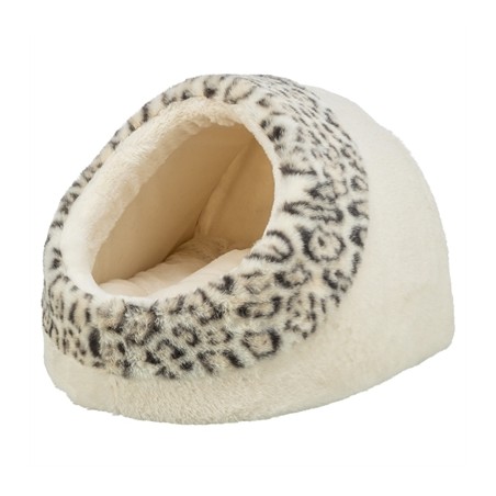 Trixie Kattenmand Iglo Leo  Soft Pluche Creme / Panterprint