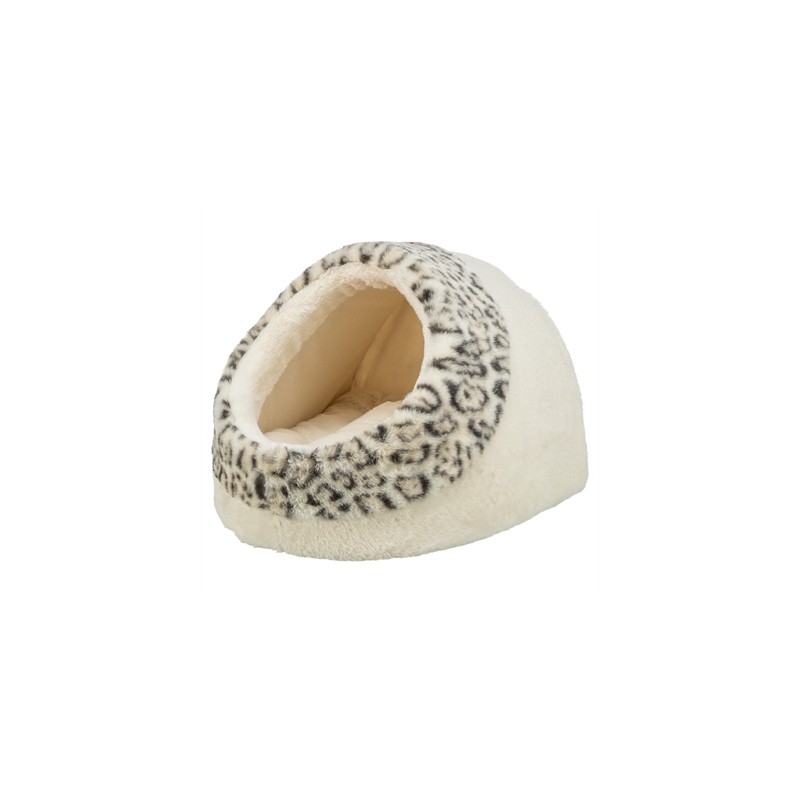 Trixie Kattenmand Iglo Leo  Soft Pluche Creme / Panterprint