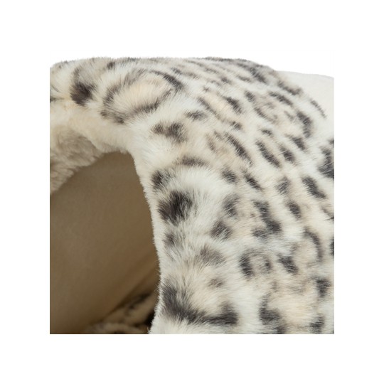 Trixie Kattenmand Iglo Leo  Soft Pluche Creme / Panterprint