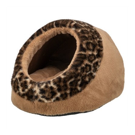 Trixie Kattenmand Iglo Leo  Soft Pluche Bruin / Panterprint