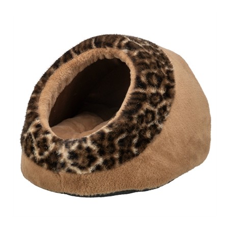 Trixie Kattenmand Iglo Leo  Soft Pluche Bruin / Panterprint