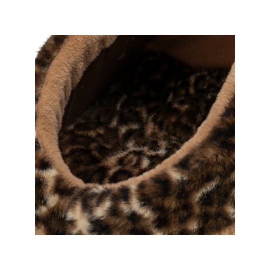 Trixie Kattenmand Iglo Leo  Soft Pluche Bruin / Panterprint