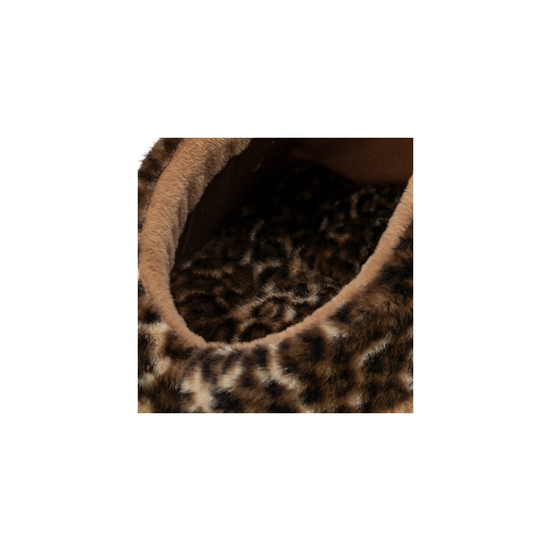 Trixie Kattenmand Iglo Leo  Soft Pluche Bruin / Panterprint