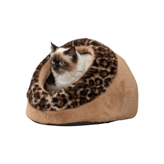 Trixie Kattenmand Iglo Leo  Soft Pluche Bruin / Panterprint