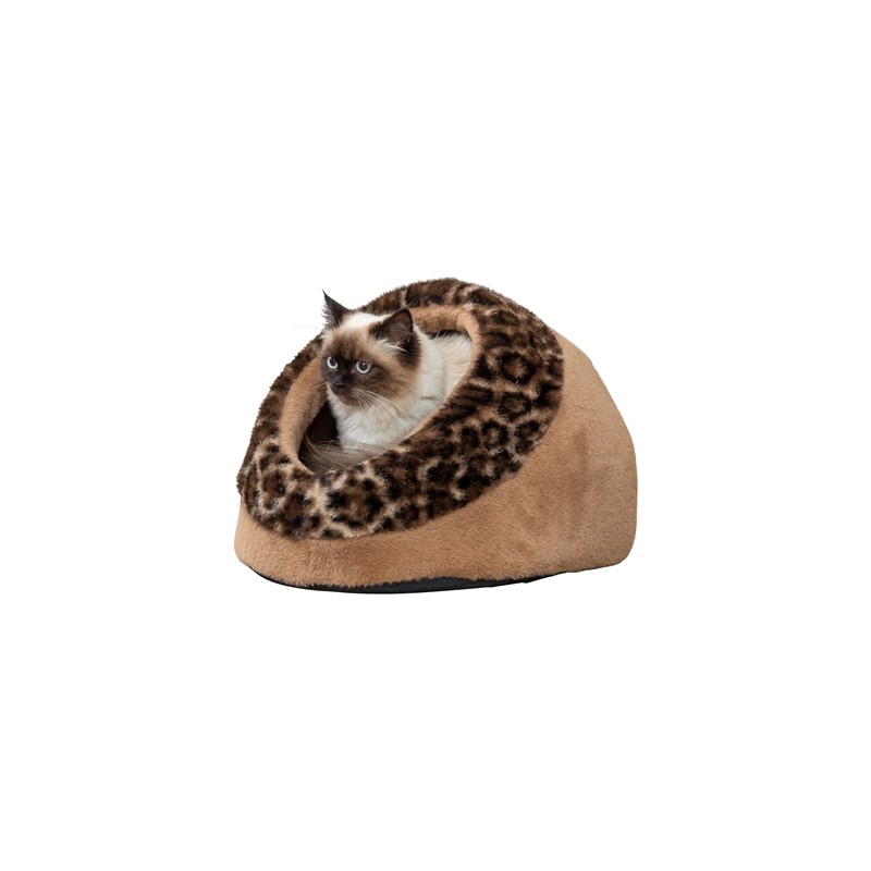 Trixie Kattenmand Iglo Leo  Soft Pluche Bruin / Panterprint
