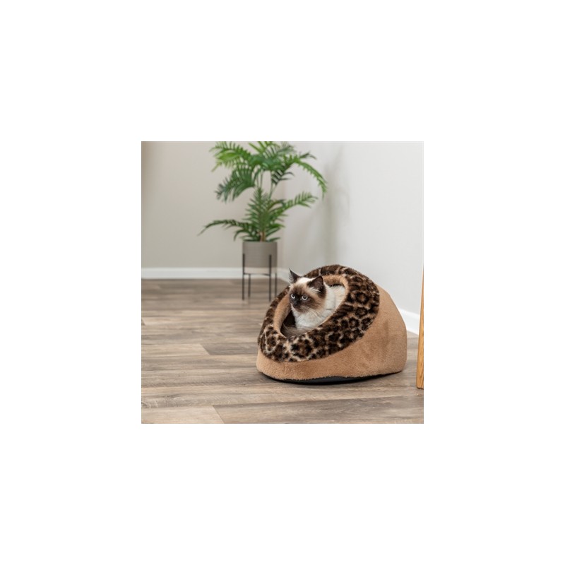 Trixie Kattenmand Iglo Leo  Soft Pluche Bruin / Panterprint