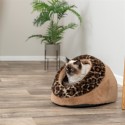 Trixie Kattenmand Iglo Leo  Soft Pluche Bruin / Panterprint