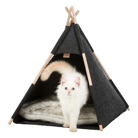 Trixie Kattenmand Tipi Vilt Antraciet