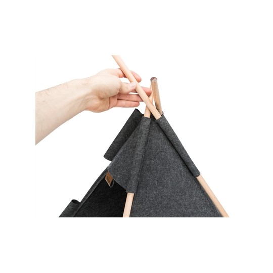 Trixie Kattenmand Tipi Vilt Antraciet