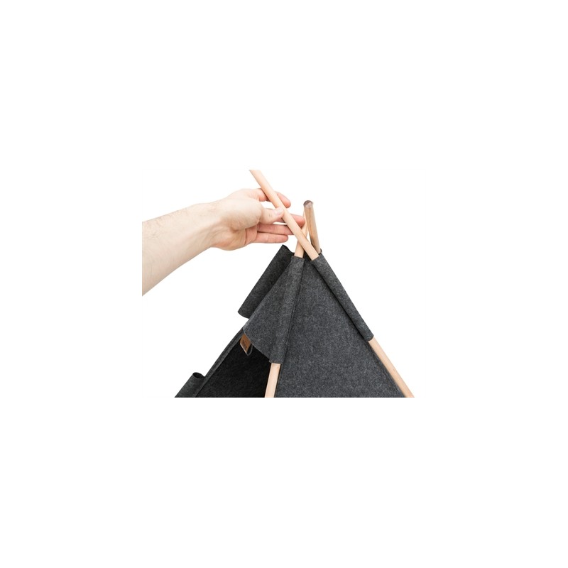 Trixie Kattenmand Tipi Vilt Antraciet