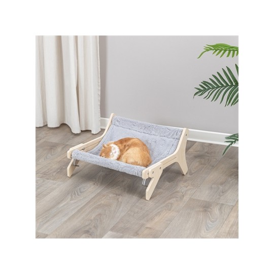 Trixie Hangmat Hout Onbehandeld Grijs