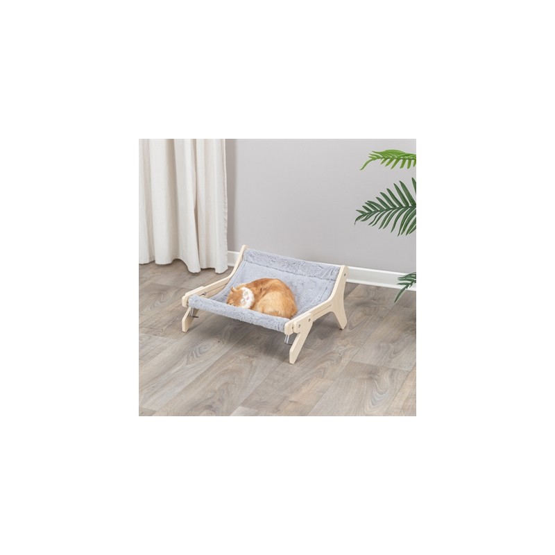 Trixie Hangmat Hout Onbehandeld Grijs