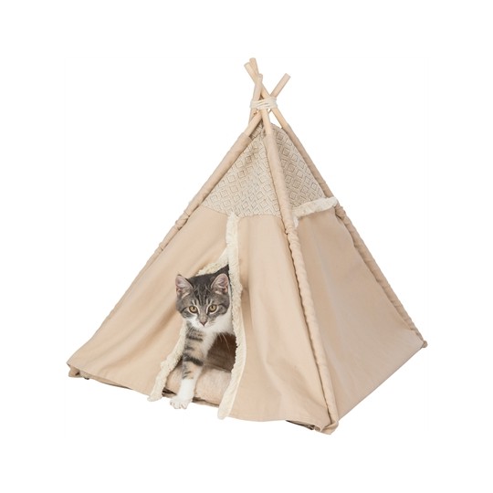 Trixie Kattenmand Tipi Boho Beige