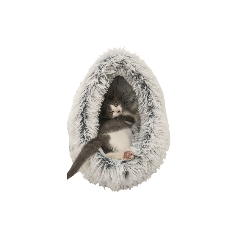 Trixie Kattenmand Iglo Harvey Grijs / Wit-Zwart