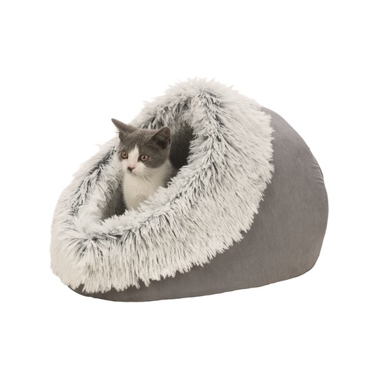 Trixie Kattenmand Iglo Harvey Grijs / Wit-Zwart