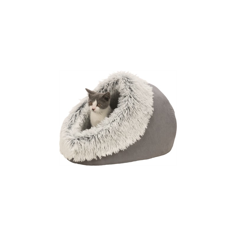 Trixie Kattenmand Iglo Harvey Grijs / Wit-Zwart