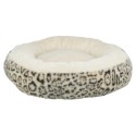 Trixie Hondenmand Leo Soft Rond Pluche Creme / Panterprint