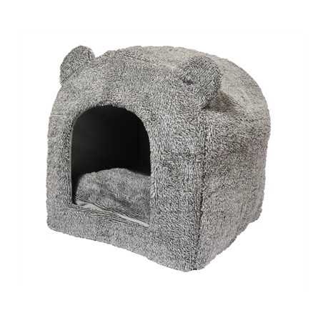 40 Winks Rosewood Kattenmand Iglo Teddy Grijs