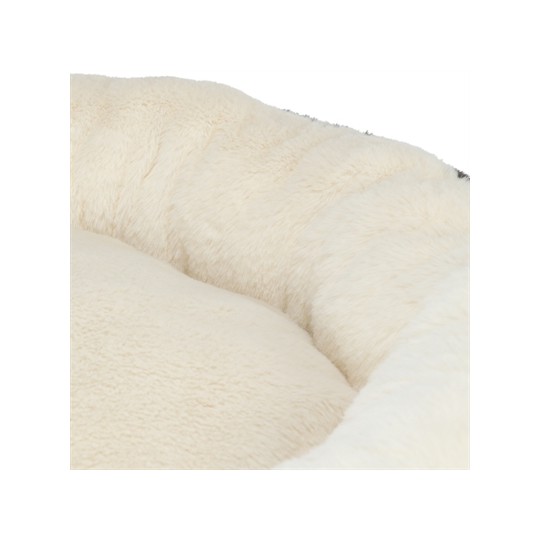 Trixie Hondenmand Leo Soft Rond Pluche Creme / Panterprint