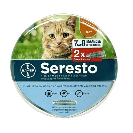 Bayer Seresto Teken- En Vlooienband Kat