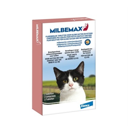 Milbemax Tablet Ontworming Kleine Kat / Kitten 2Tbl