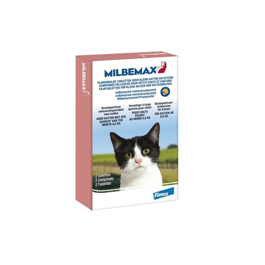 Milbemax Tablet Ontworming Kleine Kat / Kitten 2Tbl
