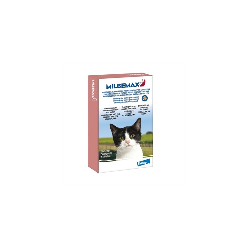 Milbemax Tablet Ontworming Kleine Kat / Kitten 2Tbl
