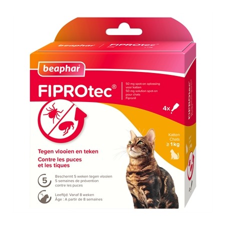 Beaphar Fiprotec Kat Tegen Vlooien & Teken
