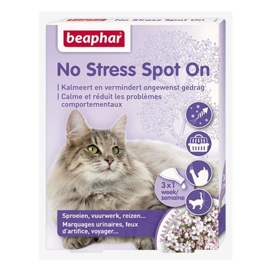 Beaphar No Stress Spot On Kalmeert En Stimuleert Goed Gedrag Kat