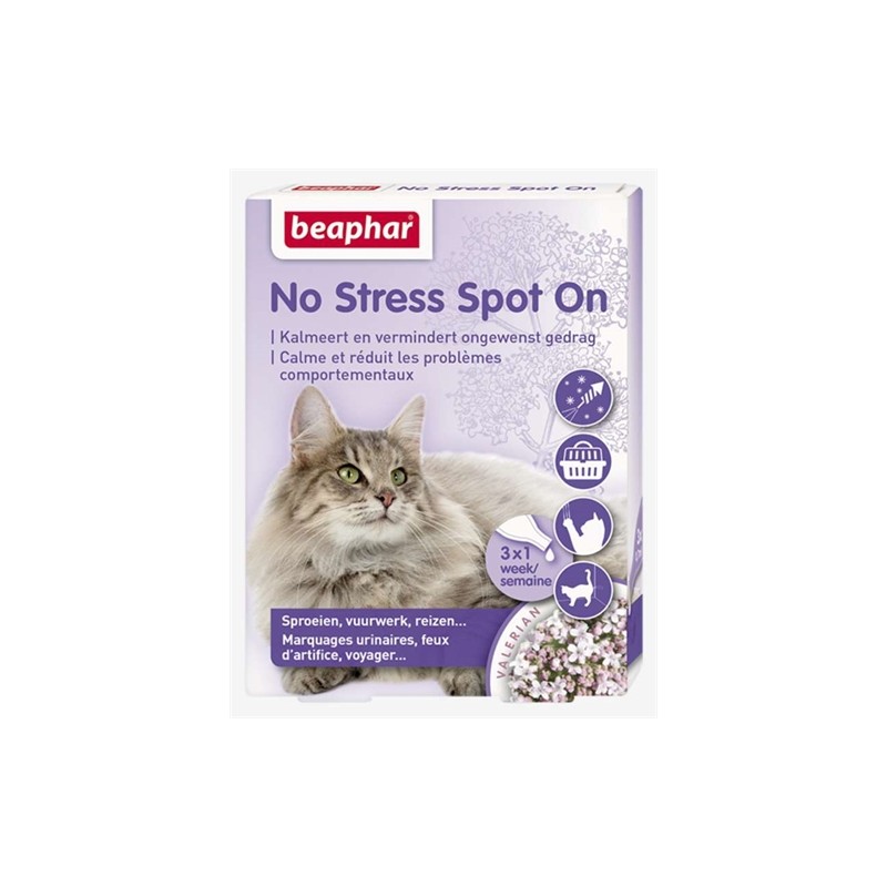 Beaphar No Stress Spot On Kalmeert En Stimuleert Goed Gedrag Kat