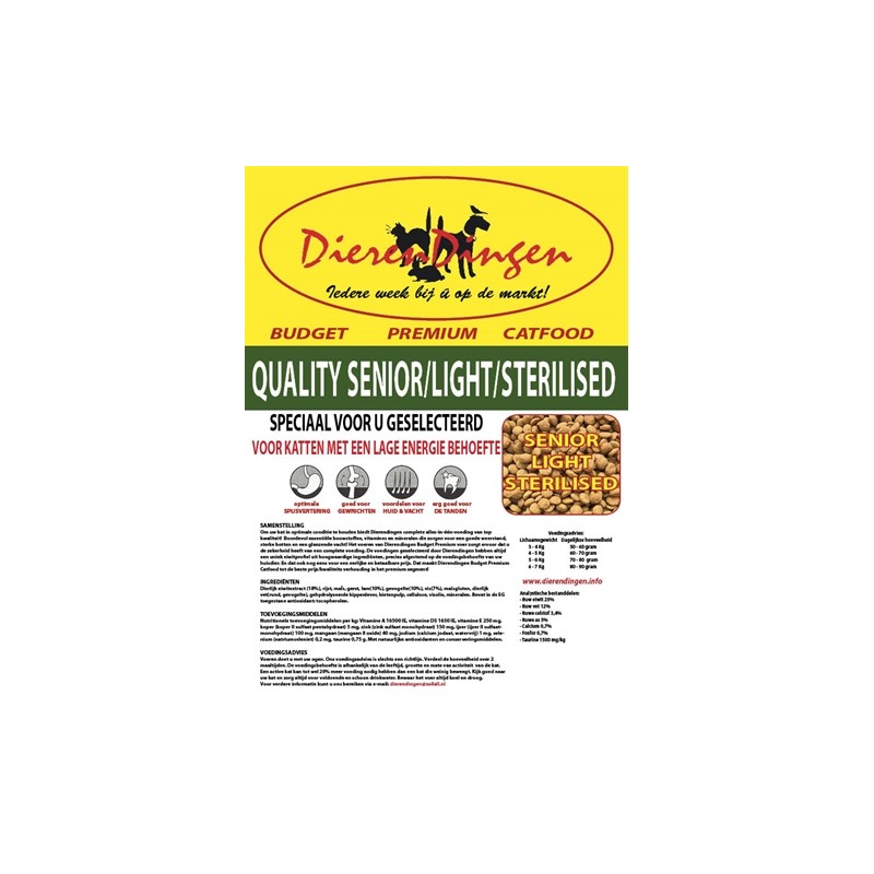 Budget Premium Catfood Quality Senior / Light / Sterilised