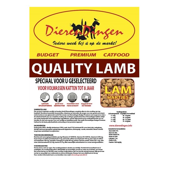 Budget Premium Catfood Quality Lamb