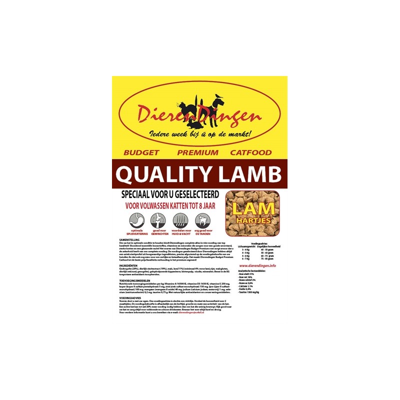 Budget Premium Catfood Quality Lamb