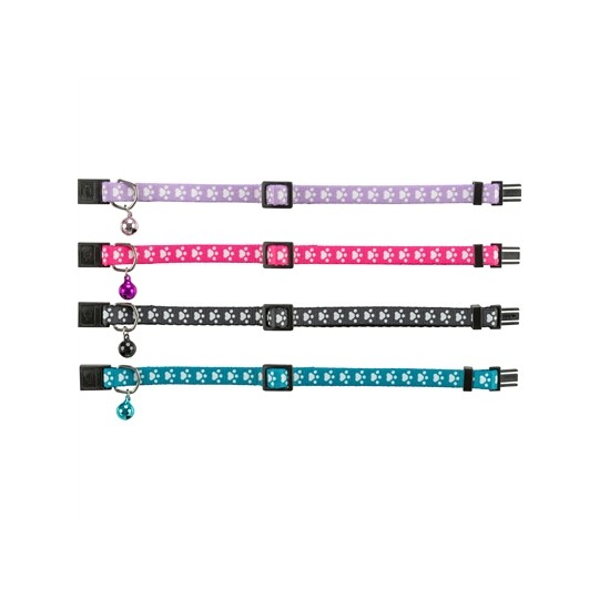 Trixie Halsband Kat Print Poot Elastisch Assorti