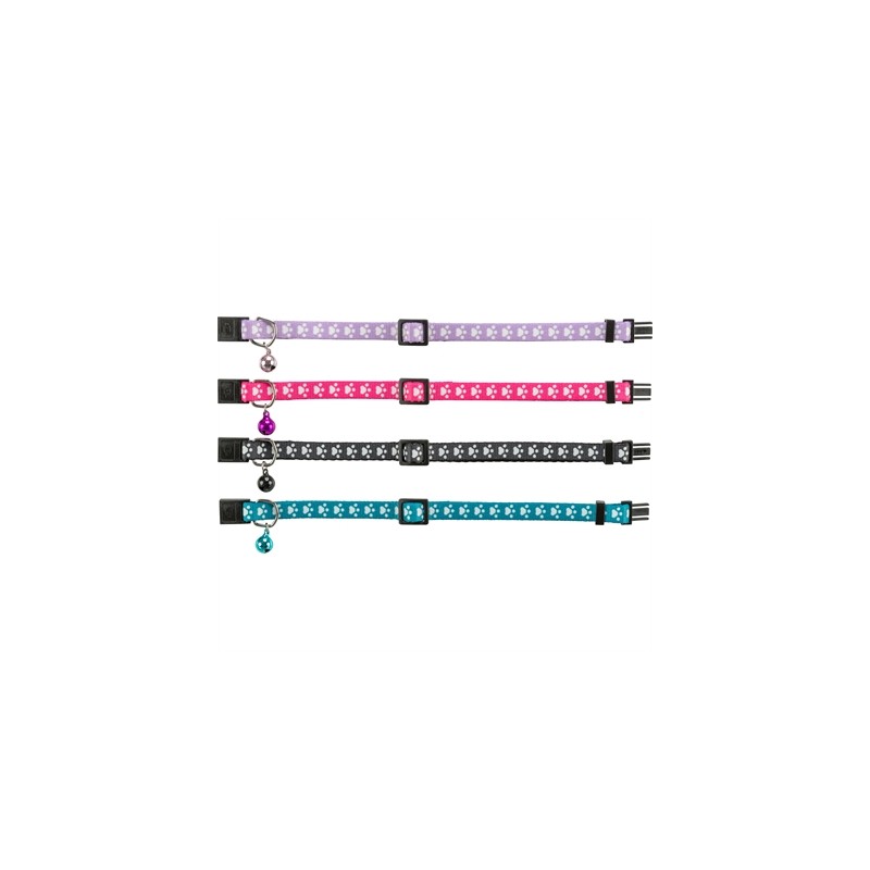 Trixie Halsband Kat Print Poot Elastisch Assorti