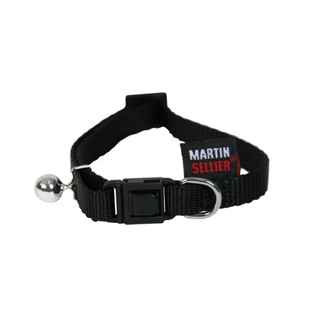 Martin Kattenhalsband Nylon Uni Zwart