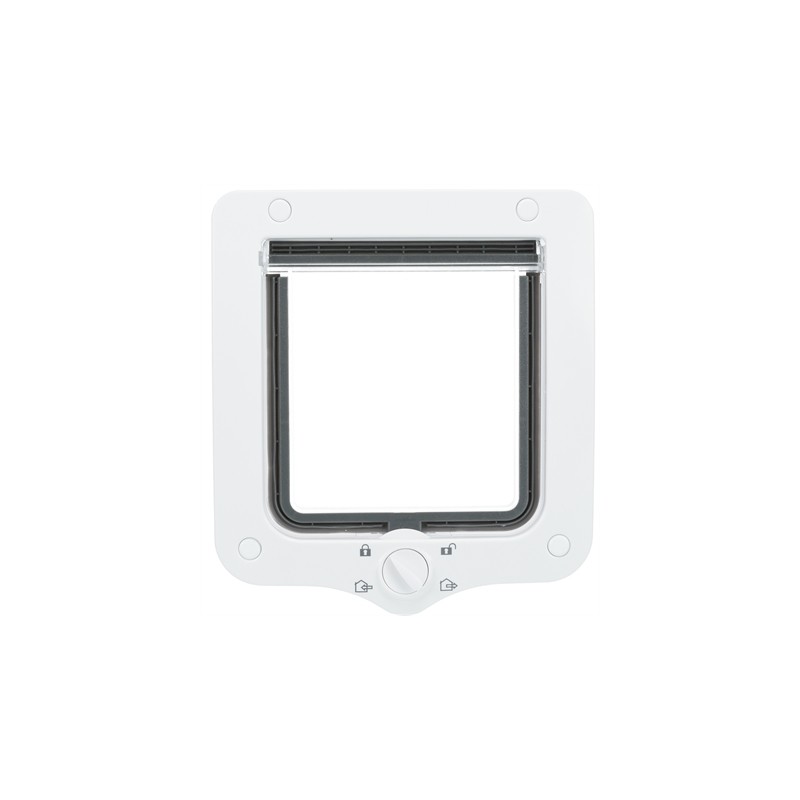 Trixie 4-Weg Kattenluik Inclusief Tunnelstuk Zwart