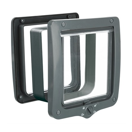 Trixie 4-Weg Kattenluik Xl Met Tunnel Grijs