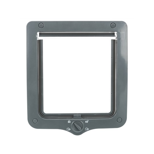 Trixie 4-Weg Kattenluik Xl Met Tunnel Grijs