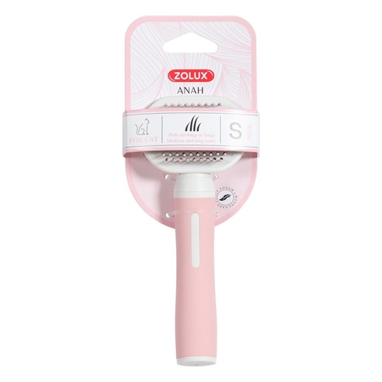 Zolux Anah Slickerborstel Soft Roze / Wit